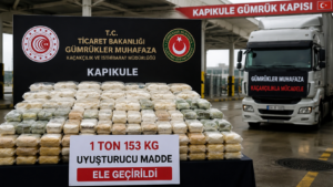 Kapıkule’de dev uyuşturucu operasyonu: 1 ton 153 kilogram uyuşturucu ele geçirildi